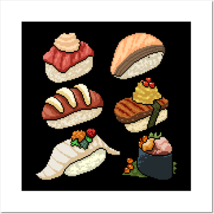 Pixel Sushi Posters and Art